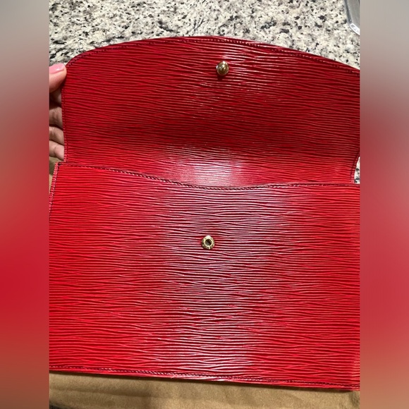 Louis Vuitton vintage clutch red épi - Picture 3 of 12